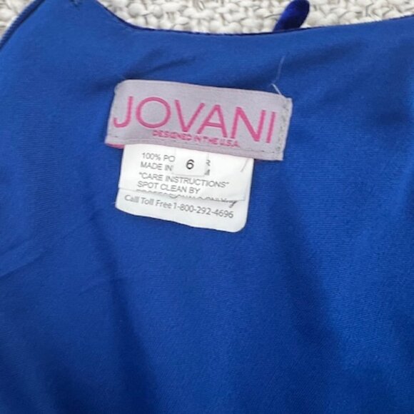 JOVANI Dress Cocktail Blue - Picture 2 of 10